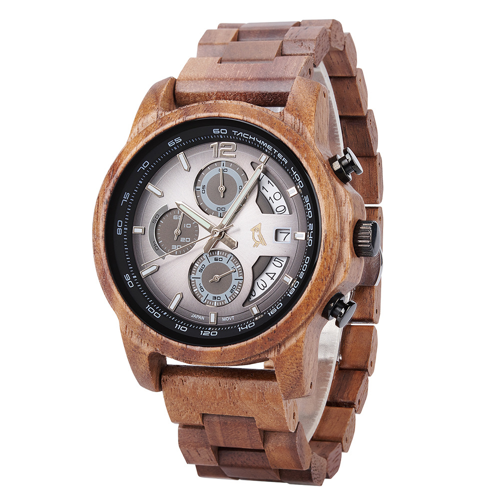 Vintage Wooden Watch For Young Men photo 2