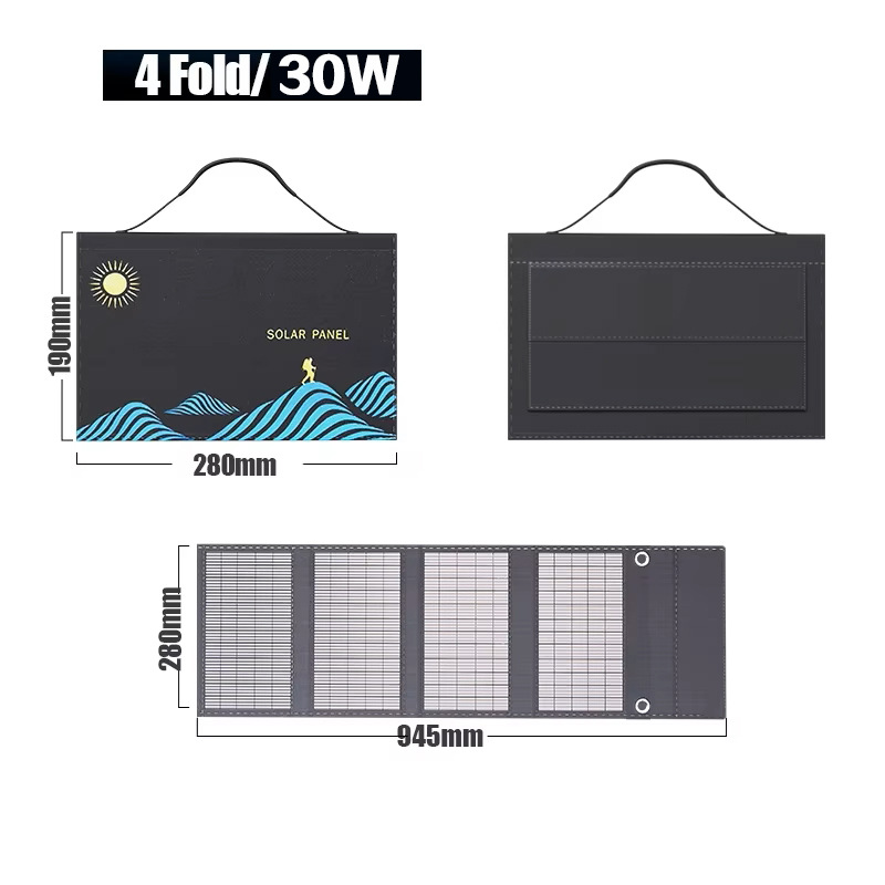 Solar-powered Foldable USB Charger photo 2