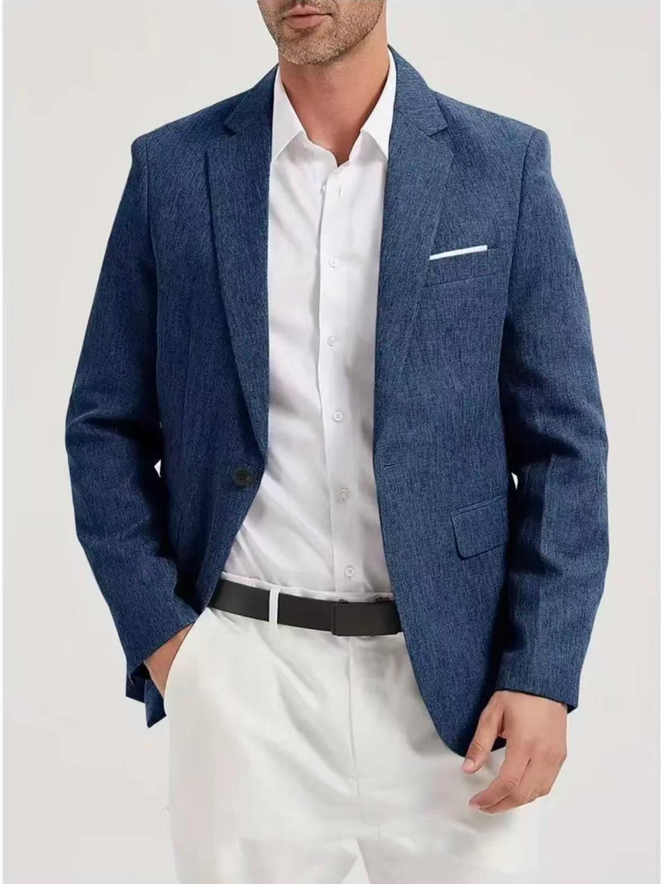 New Casual Single-breasted Suit For Wedding Best Man photo 3