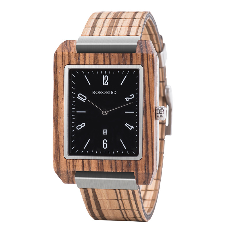 Wooden Watch Minimalist And Fresh-style Gift photo 2