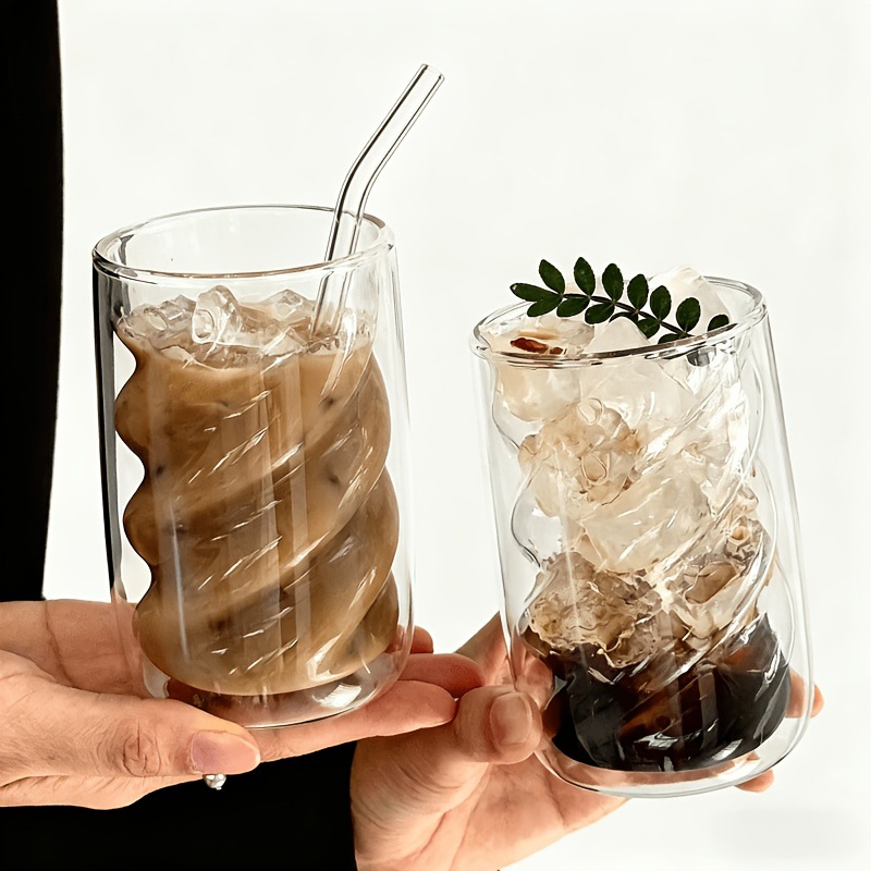 High-temperature-resistant High-borosilicate Double-walled Glass Cup photo 1