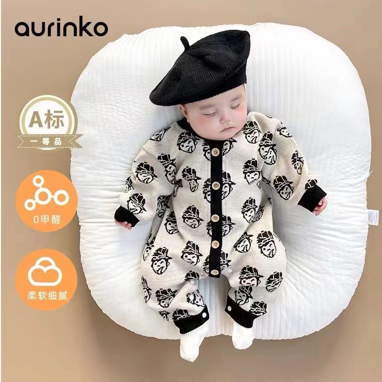Baby Spring And Autumn Onesie Newborn Long-sleeve Romper photo 5