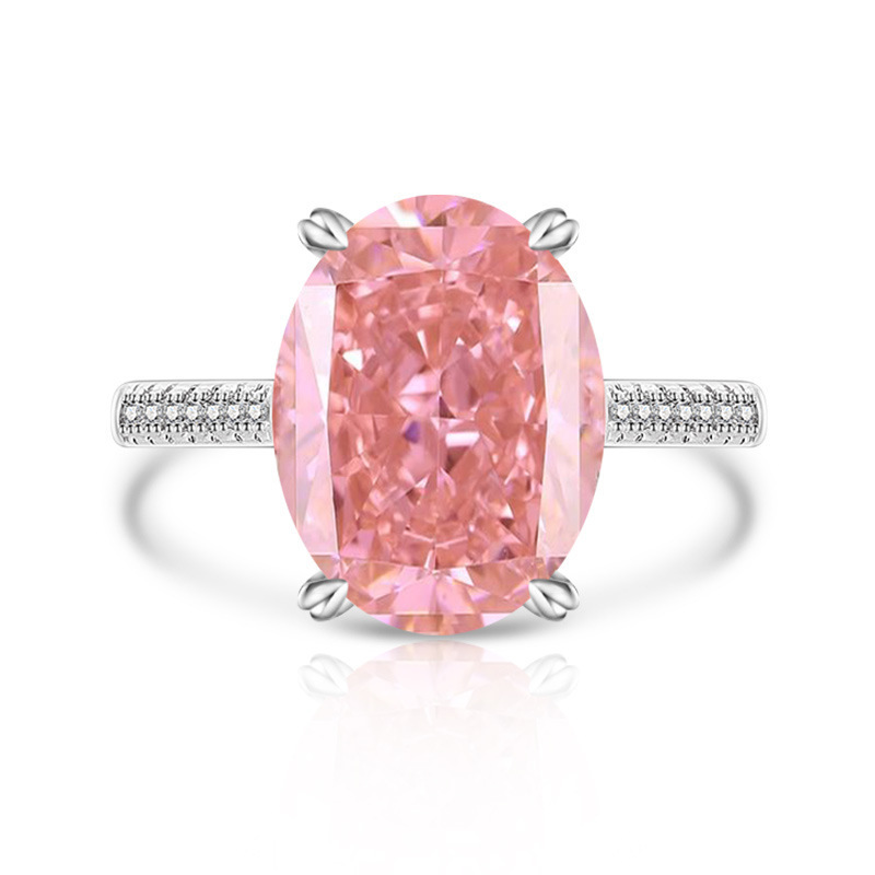 Female Versatile Casual Papalacha High Carbon Diamond Ice Flower Ring photo 5