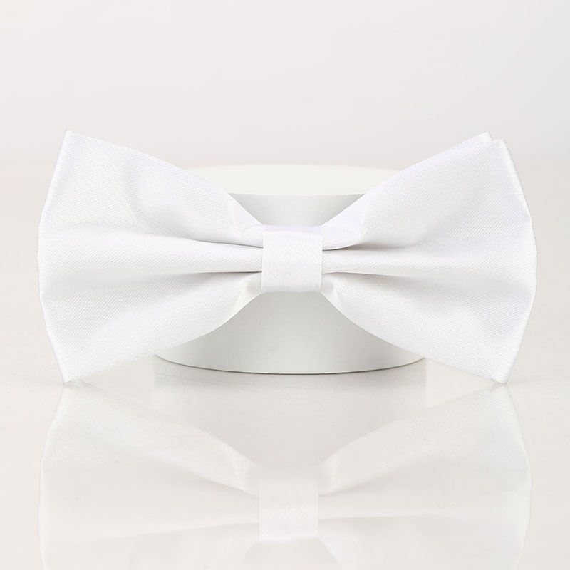 Black Double-layered Bow Tie For Suits photo 5
