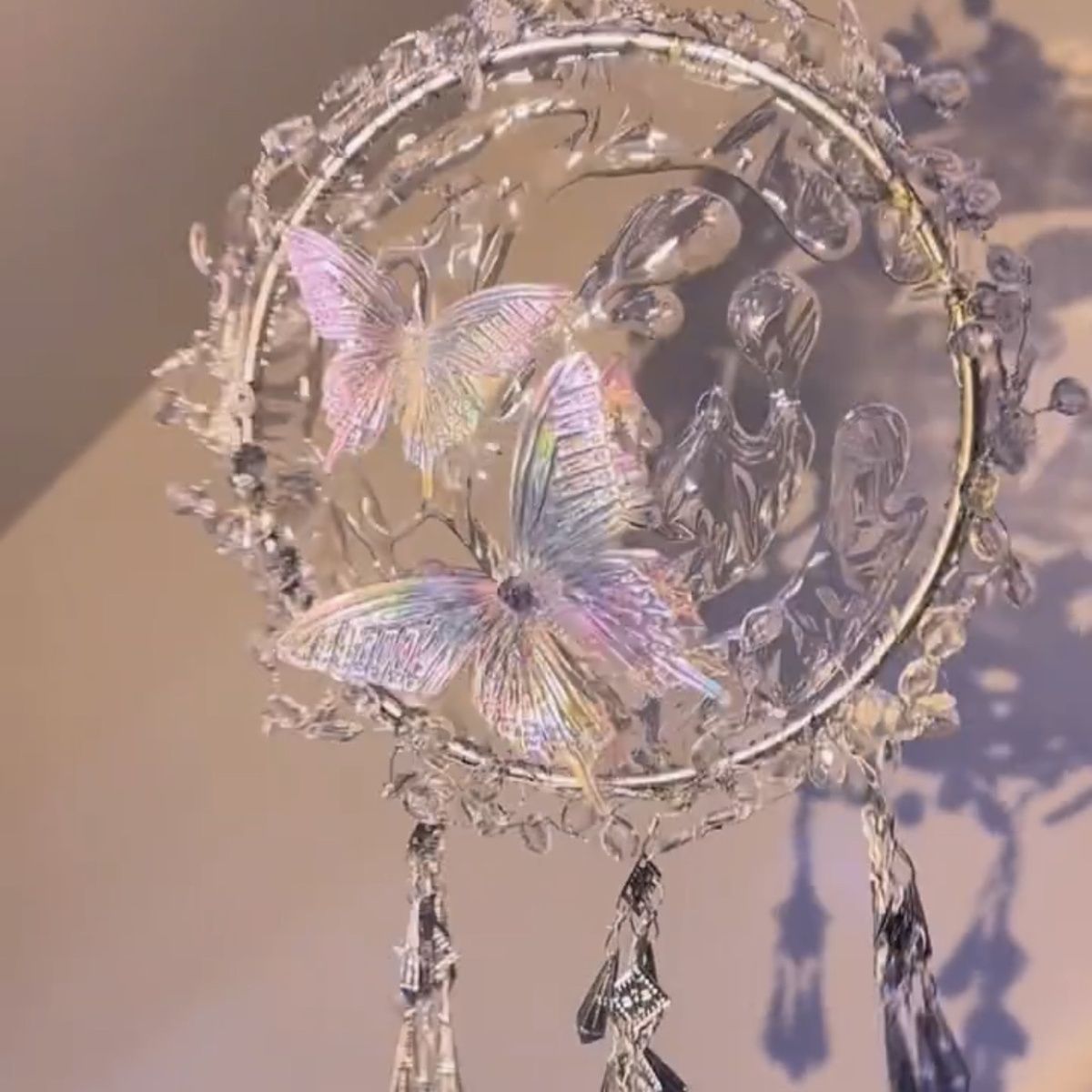 Water Flow Butterfly Night Light Pendant Complete Material Kit photo 5