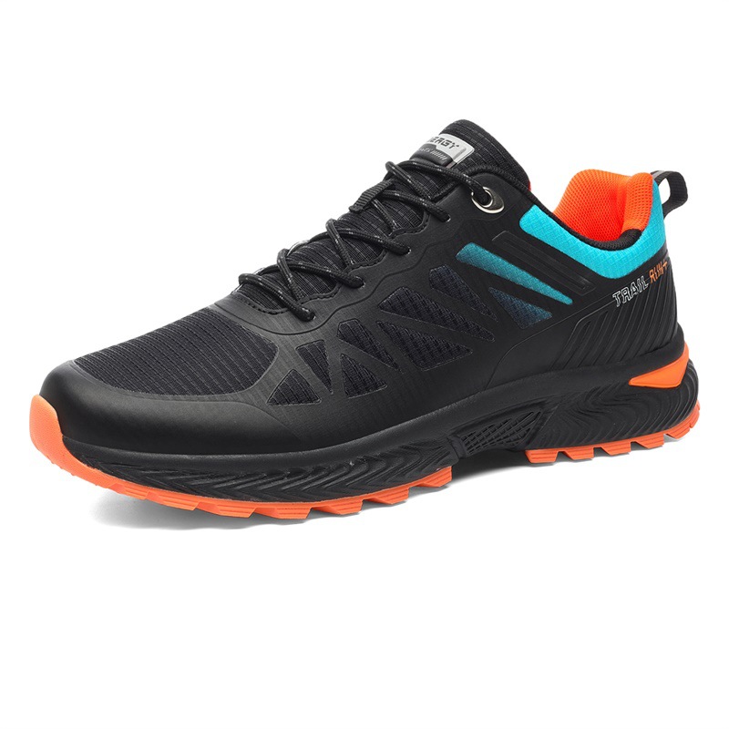 Breathable Mesh Surface Plus Size Men's Outdoor Running Shoes photo 2