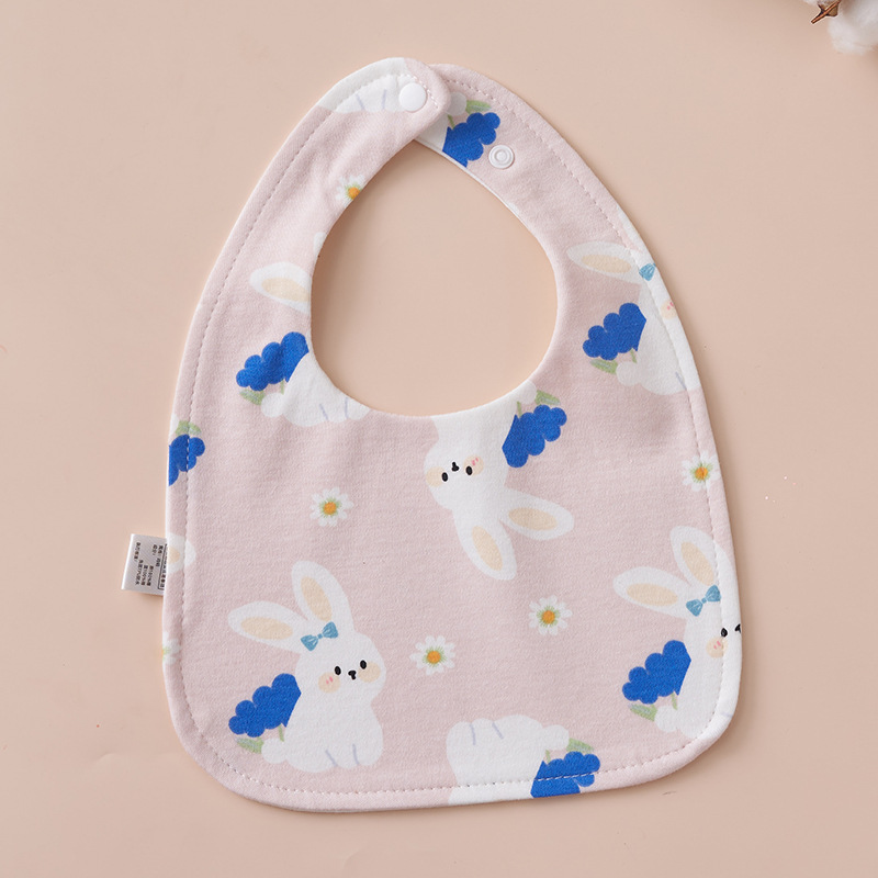 Babys Pure Cotton U-shaped Bib Waterproof Baby Bib photo 2