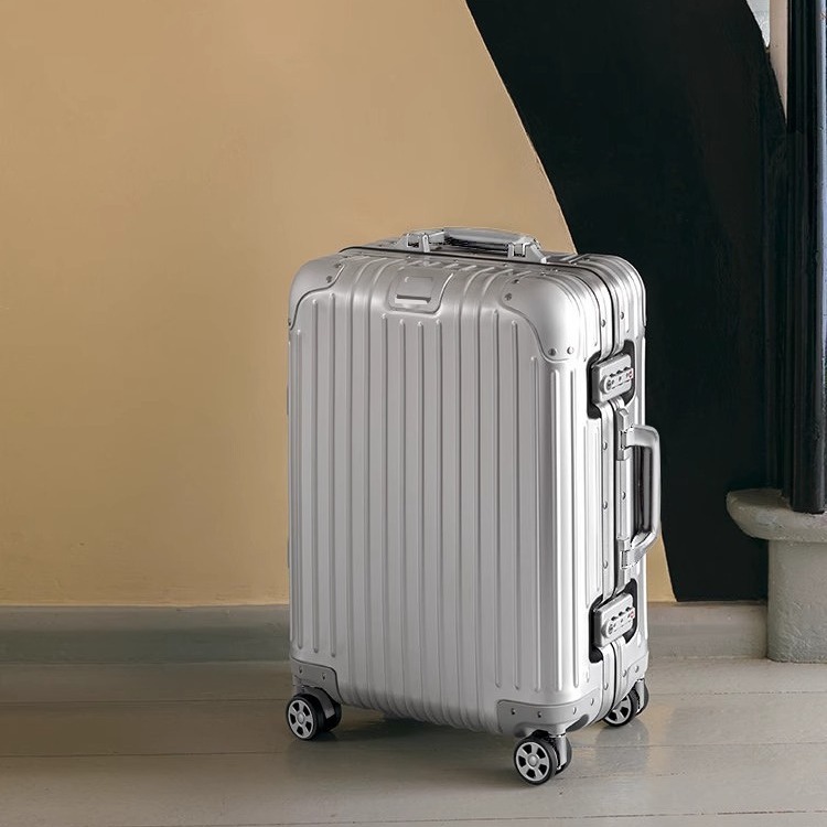 Aluminum-magnesium Alloy Combination Lock Women's Rolling Suitcase photo 6