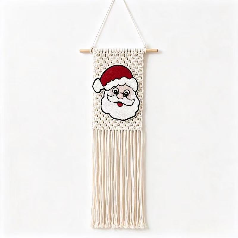 Santa Claus Patchwork Woven Small Tapestry photo 6