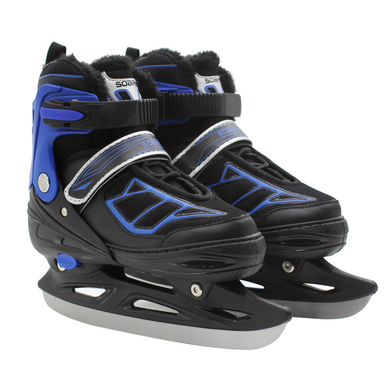 Children's Plush Insulated Adjustable Ice Skate Shoes photo 4