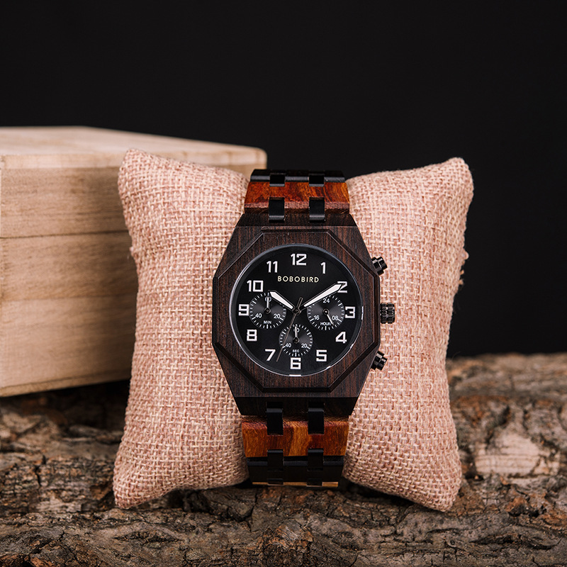Wooden Watch T92 Quartz Decoration photo 1