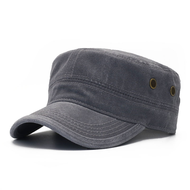 All-match Flat Top Military Cap Men And Women photo 2