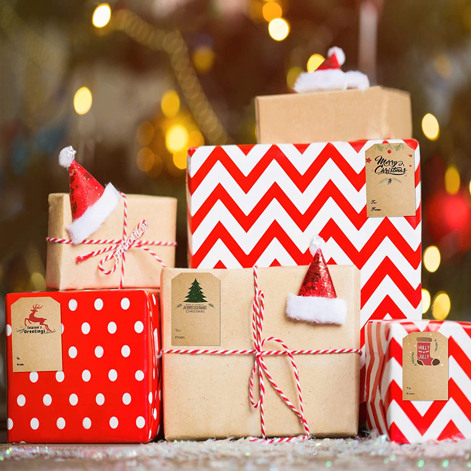 Roll Stickers Christmas Holiday Decoration Gift Series photo 4