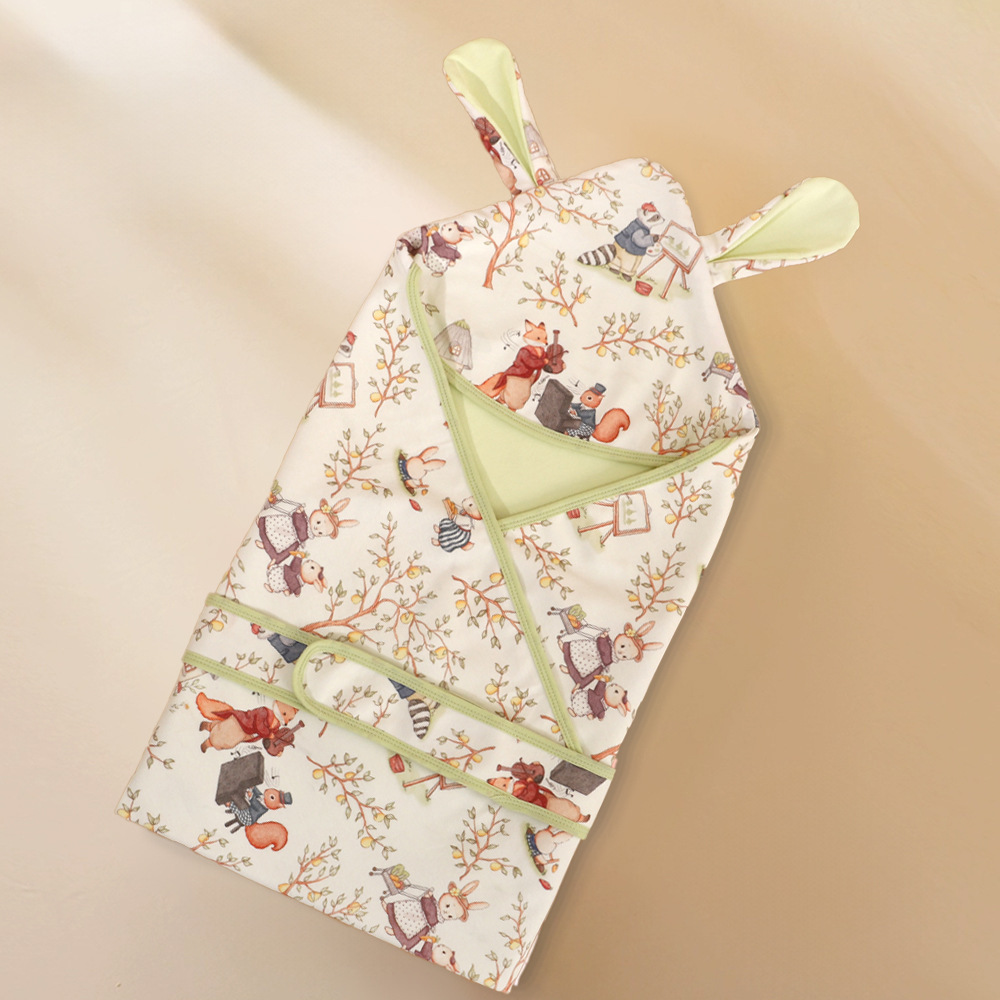 Newborn Nursery Swaddle Blanket Thin Style photo 1
