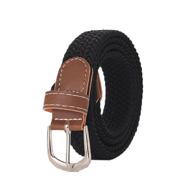 Stretchy Seamless Woven Denim Canvas Belt photo 2