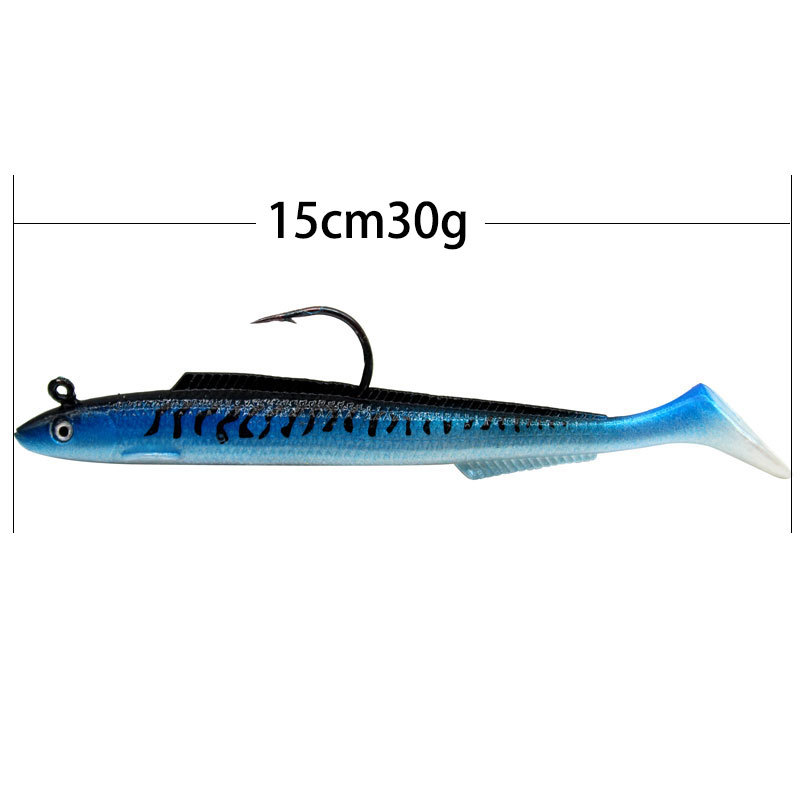 Software-coated Lead T-tail Lure Bionic Fishing Bait photo 6