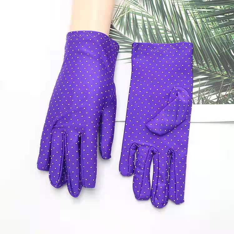 Spandex High Elastic Jewelry Etiquette Sun Protection Dance Driving Gloves For Performance photo 2