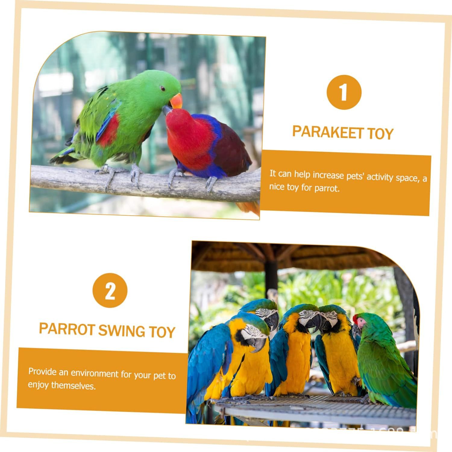 Parrot Toys Climbing Net Hammock Medium And Large Toy Bird Cage photo 4