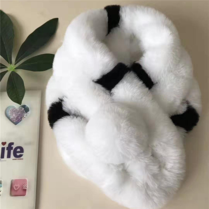 Rex Rabbit Fur Scarf For Women, Winter, Korean Style, Versatile, Thick And Warm photo 6