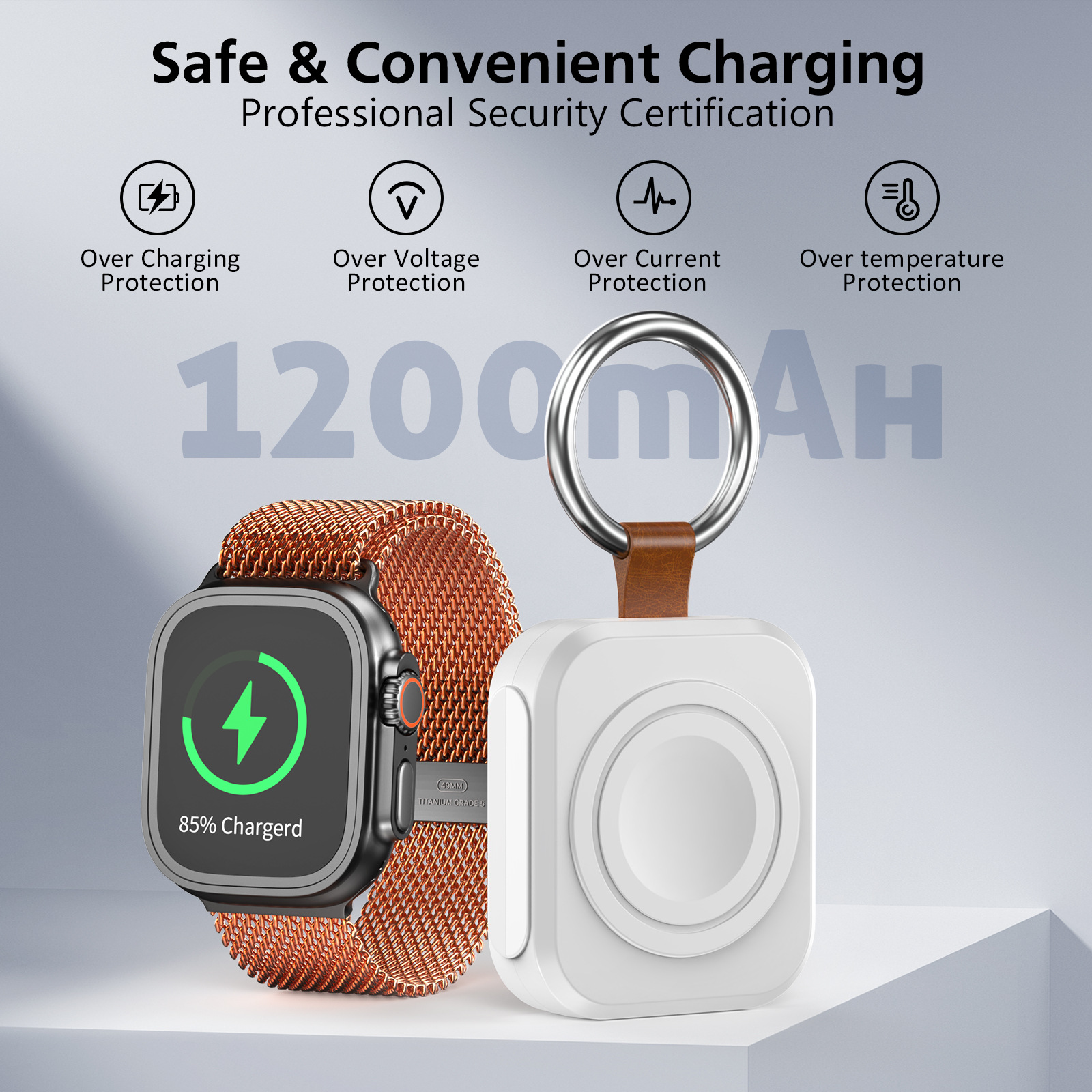 Smartwatch Portable Magnetic Wireless Charger photo 1