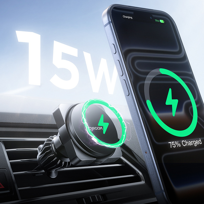 Magnetic Wireless Charging Car Phone Holder photo 1