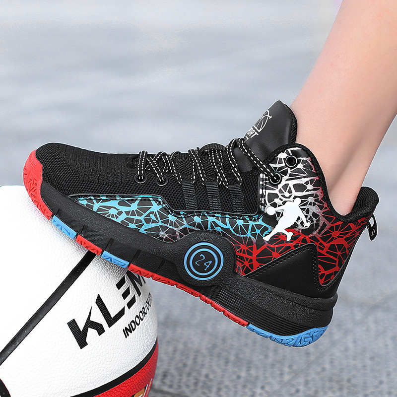 Boys Mesh Breathable Durable Casual Basketball Sneakers photo 5