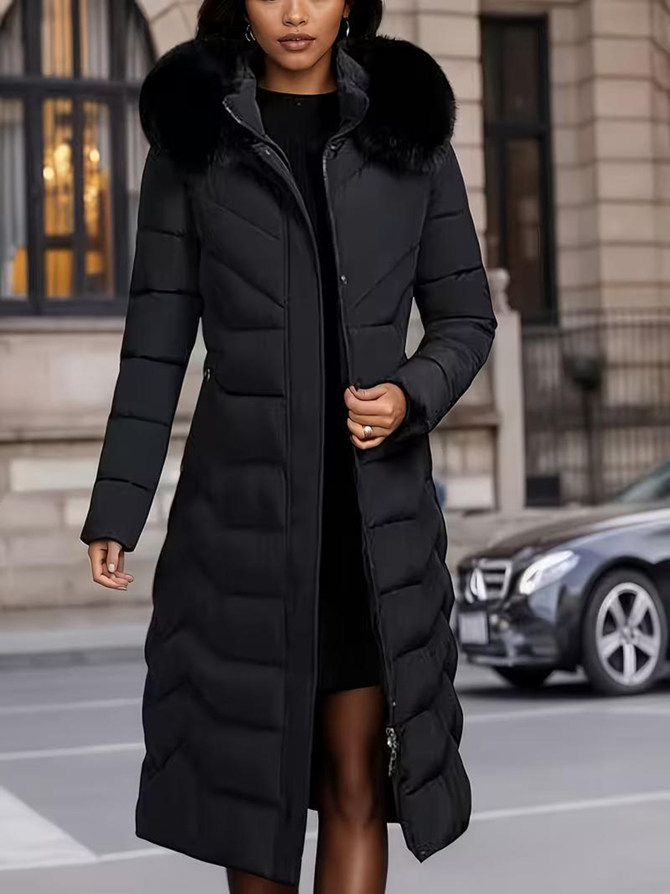 Long, Padded Casual All-match Cotton Coat photo 8