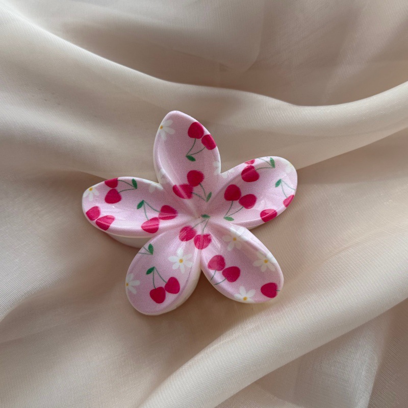 Womens Floral-print Hair Clip Headdress photo 5