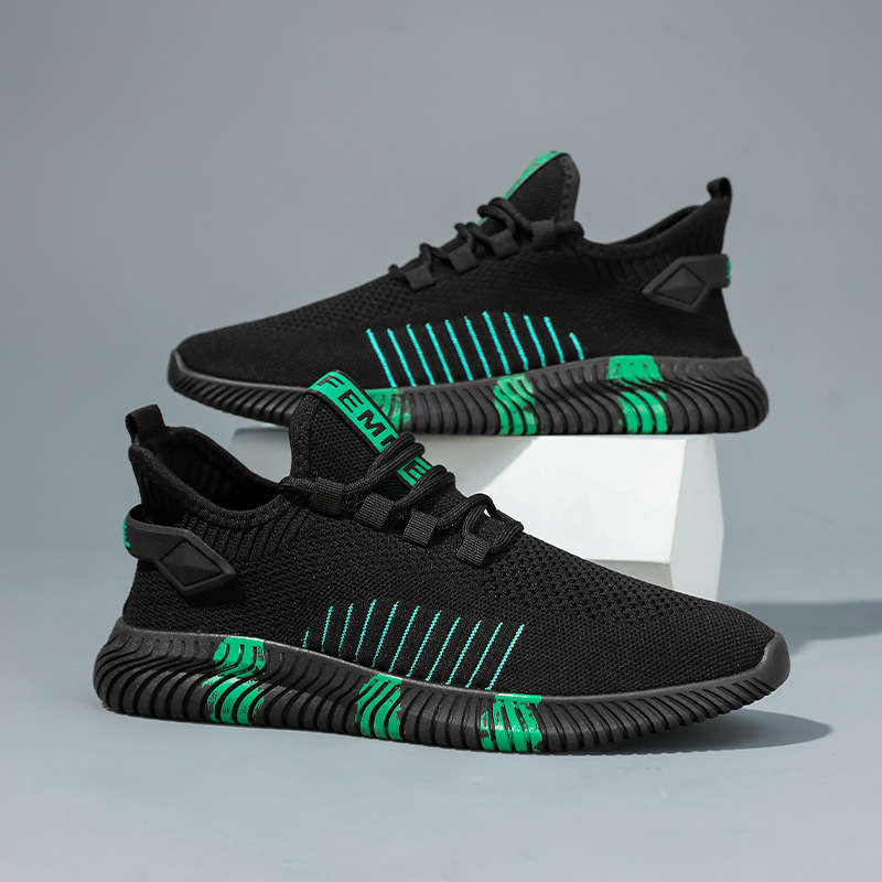 Men's Elastic, Flyknit, Breathable Mesh Casual Sneakers photo 7