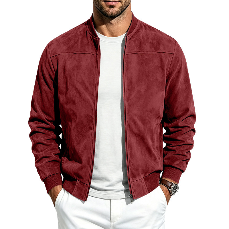 Suede Long-sleeve Zip-up Jacket photo 3