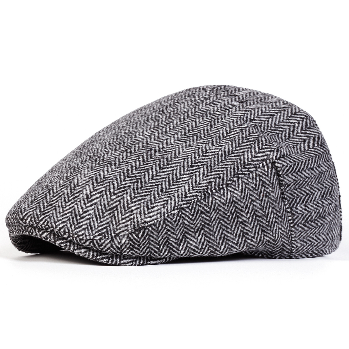 Simple Striped Beret Men's Casual Hat Painter's Cap photo 2