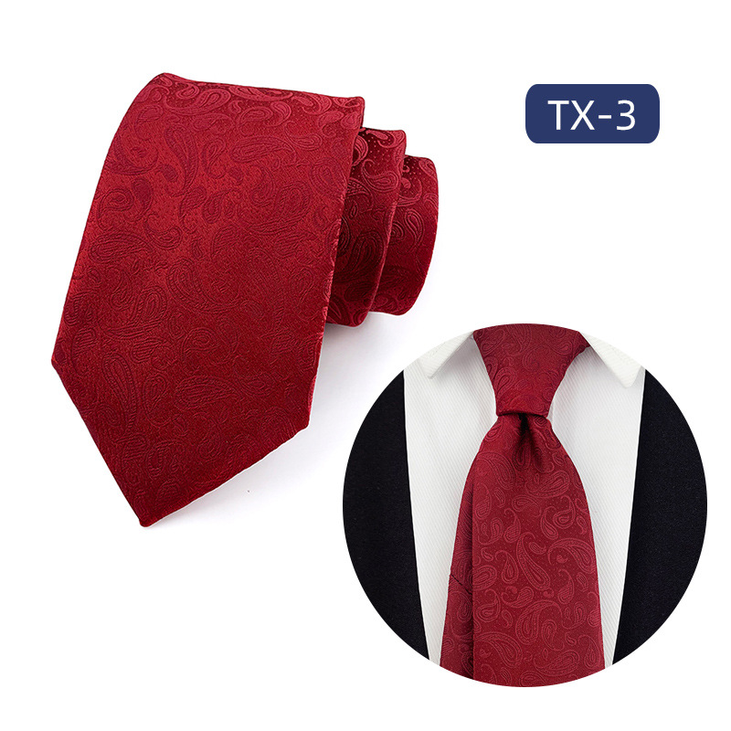 Mens Jacquard Woven Business-casual Tie photo 4