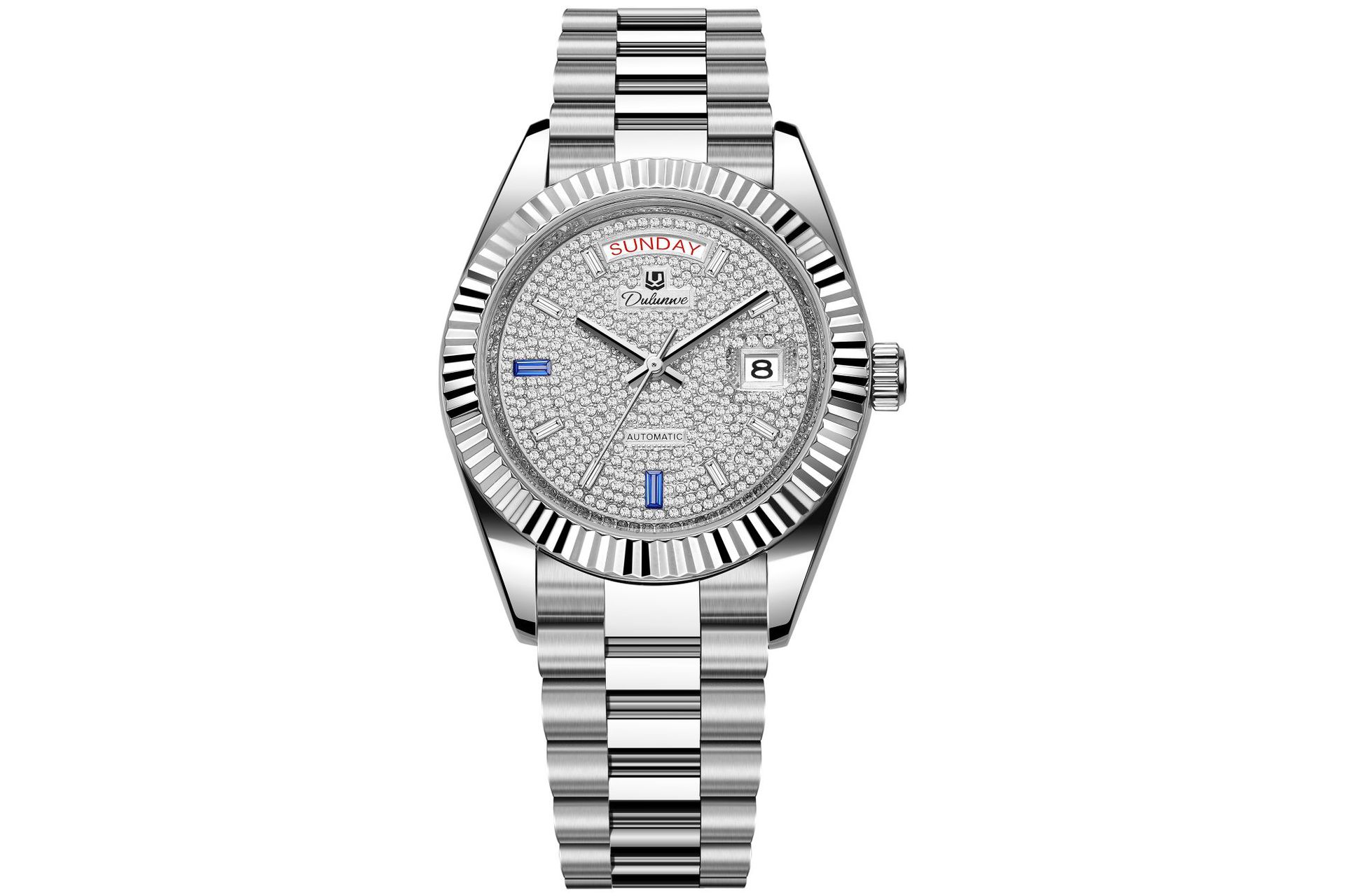 Dual-calendar Automatic Mechanical Mens Watch photo 8