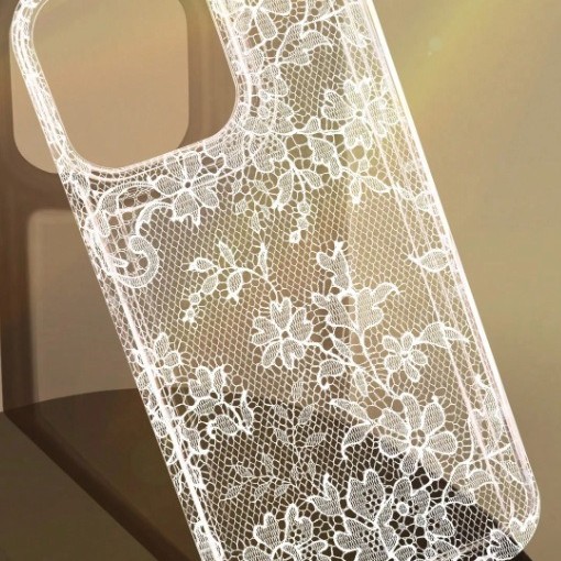 White All-over Floral-pattern Phone Case photo 6