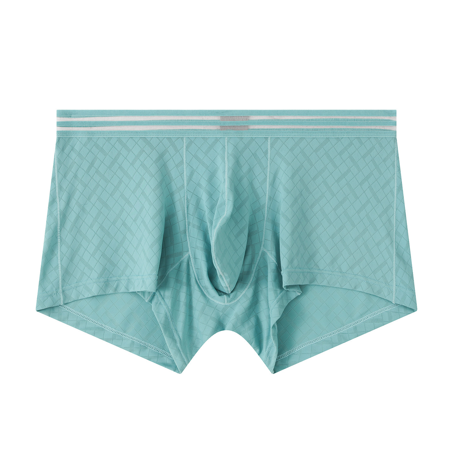 Mens Ice-silk Boxer Briefs Breathable And Cool-feel For Sports photo 5