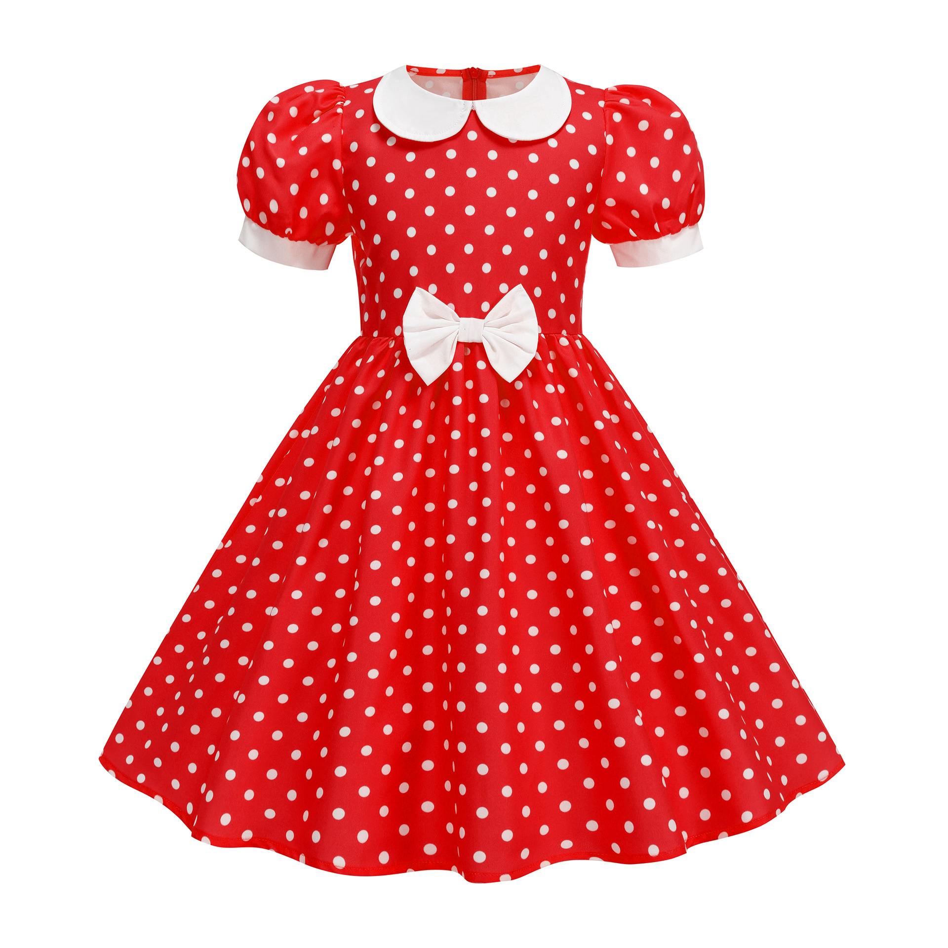 Children's Short-sleeved Polka-dot Dress photo 5