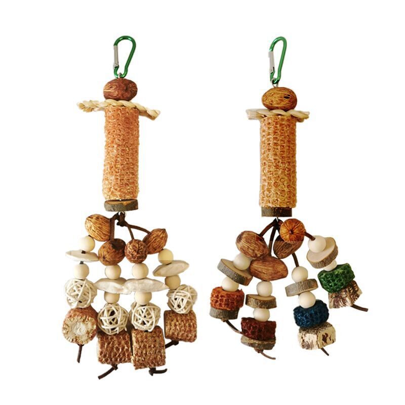 Peony Parrot Bite Cuttlebone Carambola Corncob Vine Bal String Toy Combination photo 6