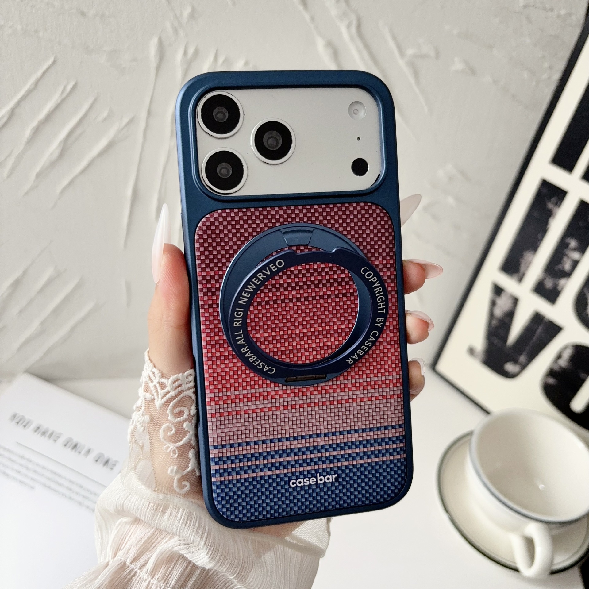 Sunset Magnetic Suction Bracket Drop-Resistant Phone Case photo 5