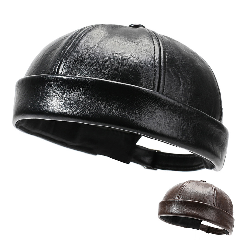 Mens Fashionable Retro Solid-Color Shopkeeper Cap photo 1