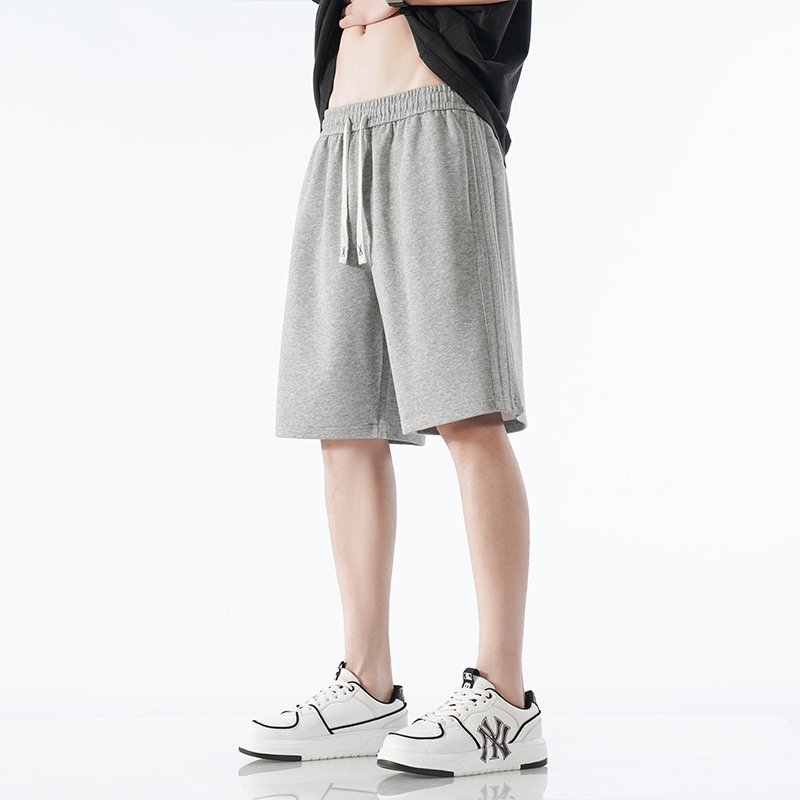 Men's Solid-Color Casual Fashion Loose Shorts photo 3