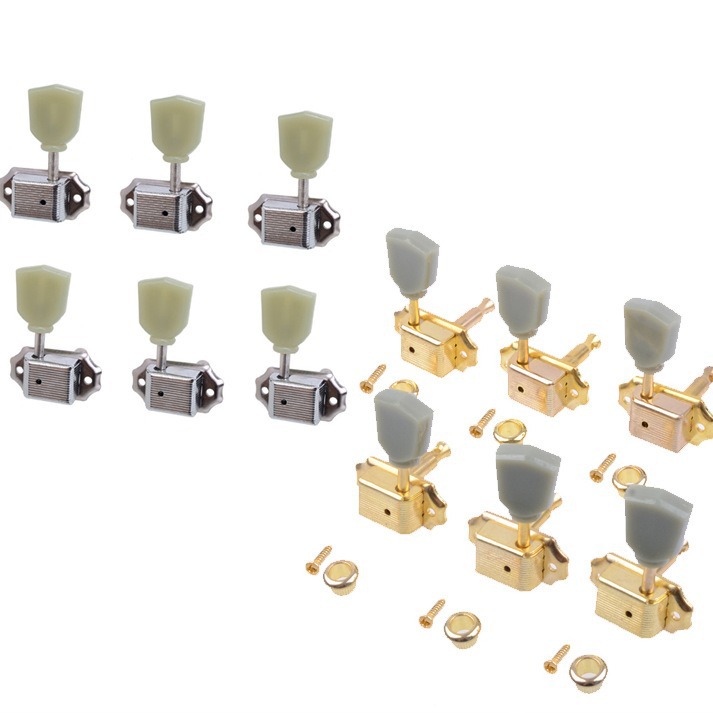 TEMU Vintage Guitar Tuning Pegs Jade Diamond Handle photo 5