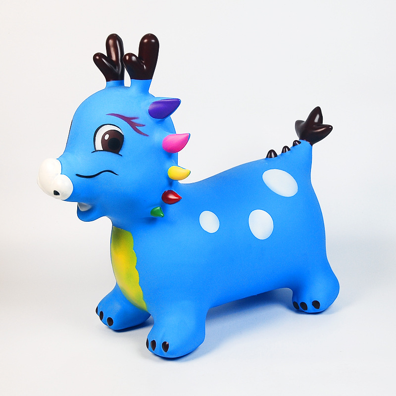 Oversized And Extra-thick Cow-patterned Jumping Horse photo 3