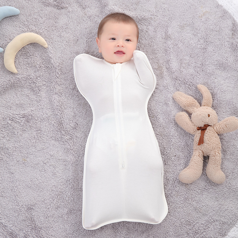 Baby Swaddle Sleeping Bag, Bamboo Fiber, Summer, Surrender-style, Anti-startle photo 2