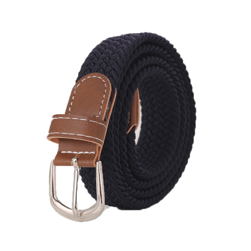 Stretchy Seamless Woven Denim Canvas Belt photo 5