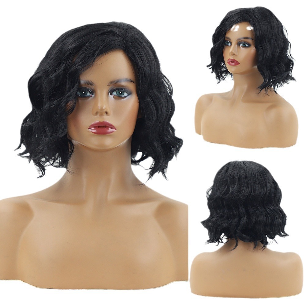 Womens Dyed Mid-length Curly Hair photo 7