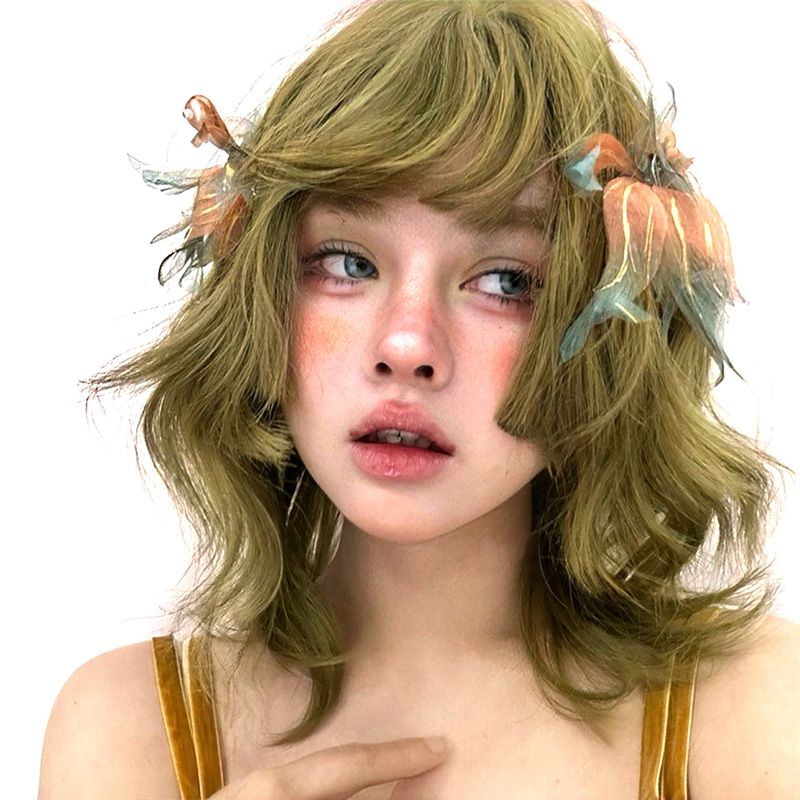 Subculture Wool Curl Egg Roll Wig Cap photo 4