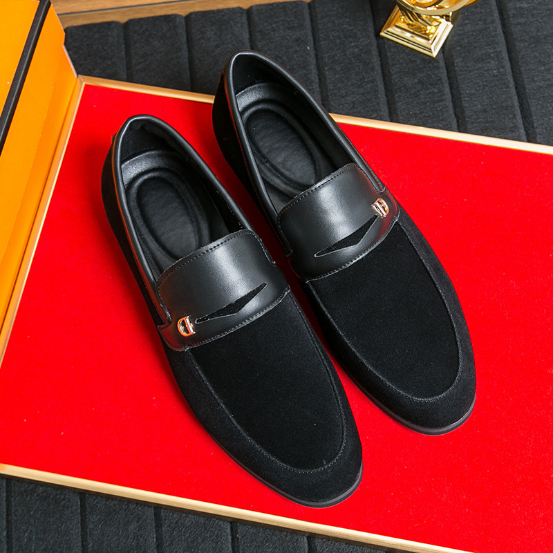 Business Suede Pointed Toe Low Heel Shoes photo 6