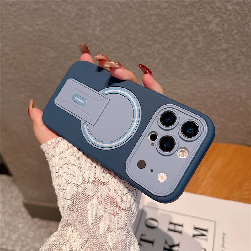 Skin-feel Magnetic Folding Stand For Phone Cases photo 2
