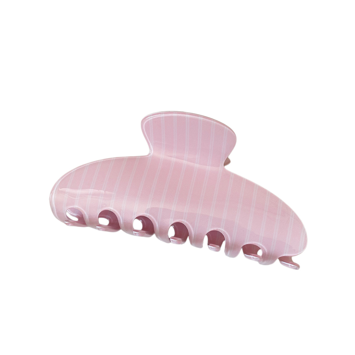 Personalized Striped Acetate Hair Clip For Women photo 3