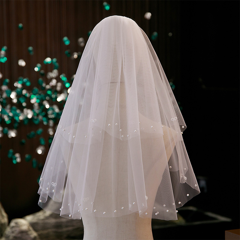 Wedding Hairpiece With Pearl Trim Vintage And Luxurious photo 2